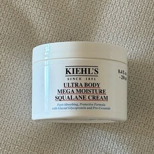 Kiehl's Ultra Body Mega Moisture Squalane Cream - White 8.4 fl new